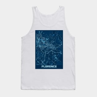 Florence - Italy Peace City Map Tank Top